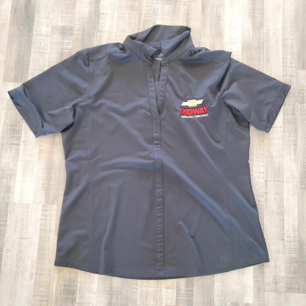 Chevrolet Branded OGIO Shirt Men's Large Shop Excellent Condition Metal Gray